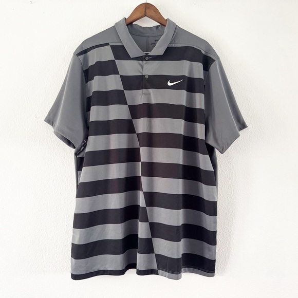 Nike Golf Dri-FIT Hacked Graphic Polo Shirt XXL Mens Performance Golf Athletic - Picture 2 of 13
